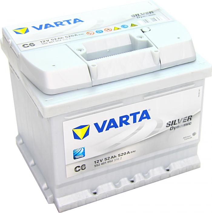 Silver Dynamic C6 52AH 520A VARTA