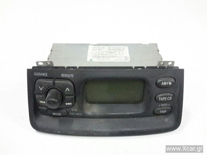 Ράδιο CD TOYOTA YARIS Hatchback / 3dr 1999 - 2002 ( XP10 ) 1000  1SZ-FE  petrol  68  SCP10 #XC19207