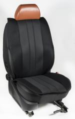 Πλατοκαθίσματα Εμπρόσθιων Καθισμάτων Αυτοκινήτου από Ύφασμα Τρυπητό R' Χρώματος Ανθρακί-Μαύρο Τεμάχια Δύο